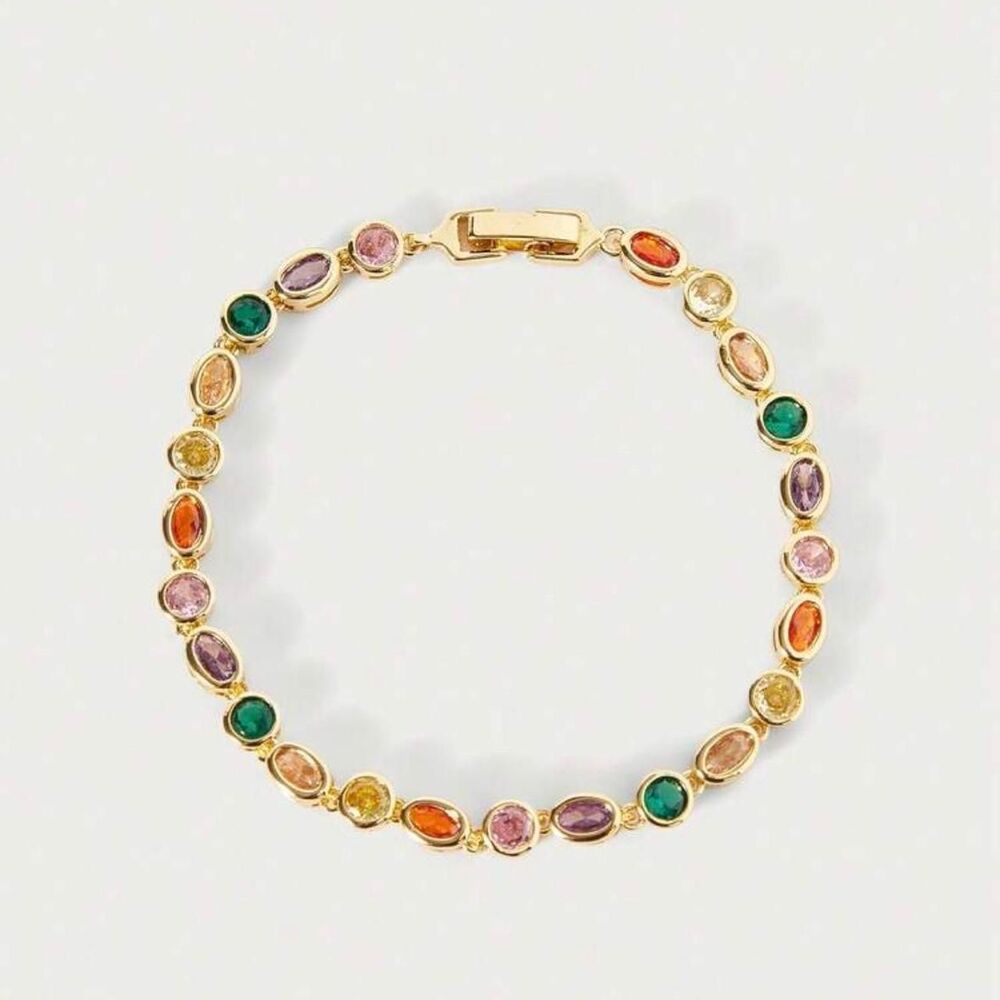 multicolor gem bracelet D12